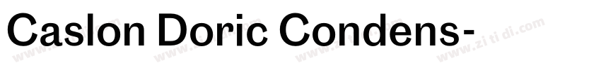 Caslon Doric Condens字体转换